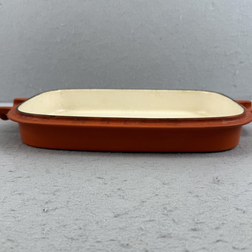 Dansk Orecast Rectangular Skillet Lid Baker Orange Quistgaard JHQ As-Is - Picture 5 of 13